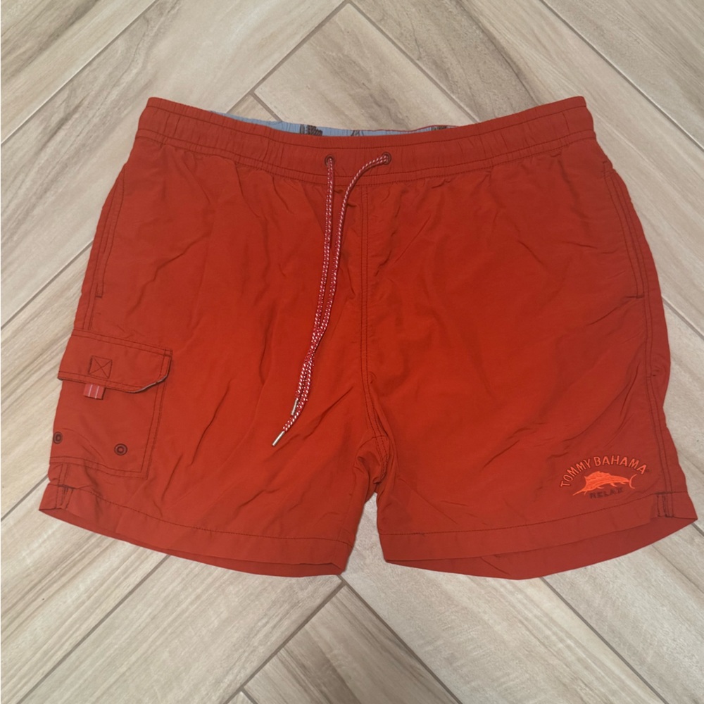 Tommy Bahama Red Swim Shorts